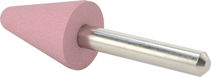 Paslanmaz Çelik için Taşlama Ucu, 1/4" Şaft Çapı, 3/4“ Çap x 1-1/8” Uzunlukta Başlık, 60 Kum