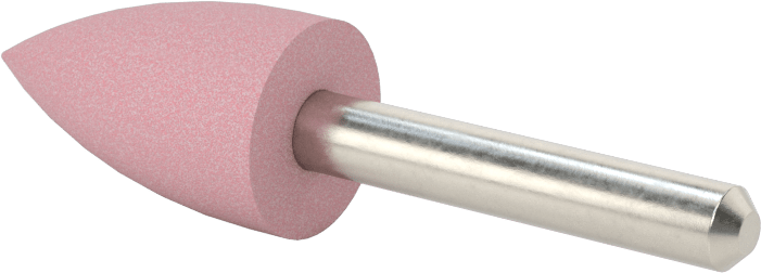 Paslanmaz Çelik için Taşlama Ucu, 1/4" Şaft Çapı, 11/16“ Çap x 1-1/4” Uzunlukta Başlık, 60 Kum