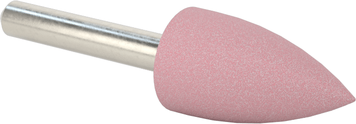 Paslanmaz Çelik için Taşlama Ucu, 1/4" Şaft Çapı, 11/16“ Çap x 1-1/4” Uzunlukta Başlık, 60 Kum
