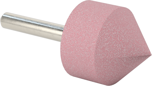 Paslanmaz Çelik için Taşlama Ucu, 1/4" Şaft Çapı, 1-1/8“ Çap x 1-1/8” Uzunlukta Başlık, 60 Kum