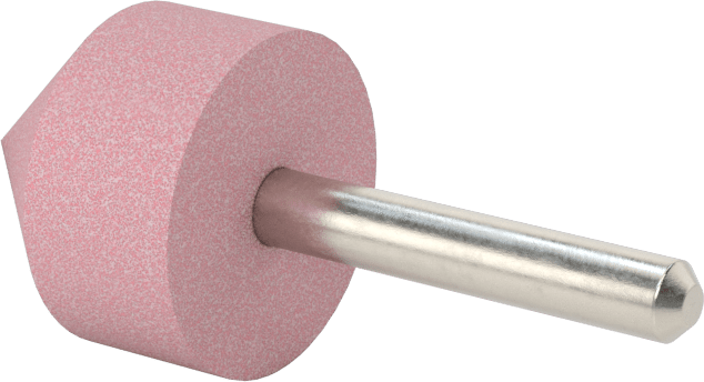 Paslanmaz Çelik için Taşlama Ucu, 1/4" Şaft Çapı, 1-1/8“ Çap x 1-1/8” Uzunlukta Başlık, 60 Kum