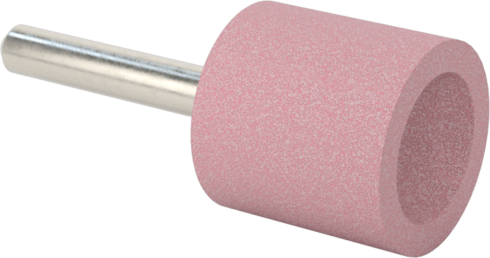 Paslanmaz Çelik için Taşlama Ucu, 1/4" Şaft Çapı, 1“ Çap x 1” Uzunlukta Başlık, A38 Şekil No.