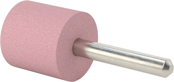 Paslanmaz Çelik için Taşlama Ucu, 1/4" Şaft Çapı, 1“ Çap x 1” Uzunlukta Başlık, A38 Şekil No.
