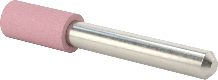 Paslanmaz Çelik için Taşlama Ucu, 1/4" Şaft Çapı, 3/8“ Çap x 3/4” Uzunluk Başlık, 60 Kum