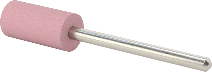 Paslanmaz Çelik için Taşlama Ucu, 1/8" Şaft Çapı, 3/8“ Çap x 3/4” Uzunluk Başlık, 60 Kum