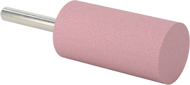 Paslanmaz Çelik için Taşlama Ucu, 1/4" Şaft Çapı, 1 inç Çap x 2 inç Uzunluk, Başlıklı, 60 Kum