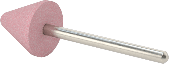 Paslanmaz Çelik için Taşlama Ucu, 1/8" Şaft Çapı, 5/8“ Çap x 5/8” Uzunluk Başlık, 80 Kum