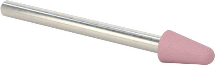 Paslanmaz Çelik için Taşlama Ucu, 1/8" Şaft Çapı, 7/32“ Çap x 3/8” Uzun Baş, 100 Kum