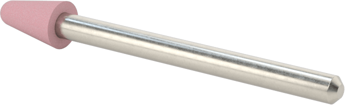 Paslanmaz Çelik için Taşlama Ucu, 1/8" Şaft Çapı, 7/32“ Çap x 3/8” Uzun Baş, 100 Kum