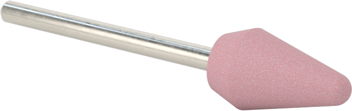 Paslanmaz Çelik için Taşlama Ucu, 1/8" Şaft Çapı, 7/16“ Çap x 3/4” Uzun Başlık, 80 Kum