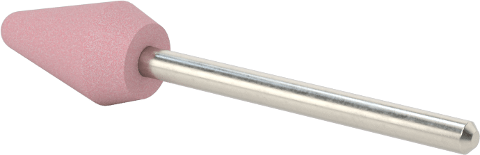 Paslanmaz Çelik için Taşlama Ucu, 1/8" Şaft Çapı, 7/16“ Çap x 3/4” Uzun Başlık, 80 Kum