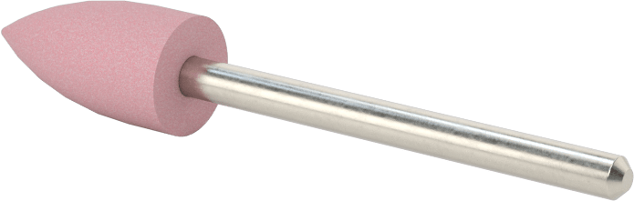 Paslanmaz Çelik için Taşlama Ucu, 1/8" Şaft Çapı, 3/8“ Çap x 3/4” Uzunluk Başlık, 80 Kum