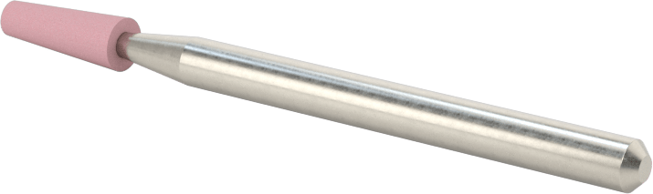 Paslanmaz Çelik için Taşlama Ucu, 1/8" Şaft Çapı, 1/8“ Çap x 3/8” Uzunlukta Başlık, 120 Kum