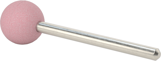Paslanmaz Çelik için Taşlama Ucu, 1/8" Şaft Çapı, 1/2" bilyalı başlık, 80 Kum