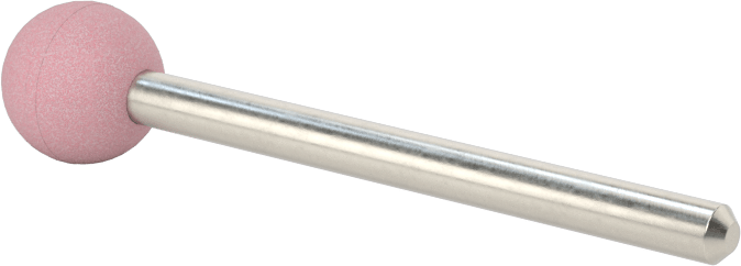 Paslanmaz Çelik için Taşlama Ucu, 1/8" Şaft Çapı, 3/8" Top Başlık, 80 Kum