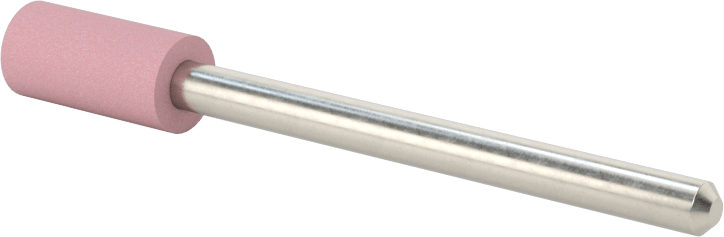 Paslanmaz Çelik için Taşlama Ucu, 1/8" Şaft Çapı, 1/4“ Çap x 1/2” Uzun Baş, 80 Kum