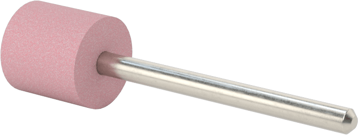 Paslanmaz Çelik için Taşlama Ucu, 1/8" Şaft Çapı, 1/2“ Çap x 1/2” Uzunluk Başlık, 80 Kum