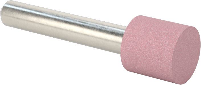 Paslanmaz Çelik için Taşlama Ucu, 1/4" Şaft Çapı, 1/2“ Çap x 1/2” Uzunluk Başlık, 80 Kum