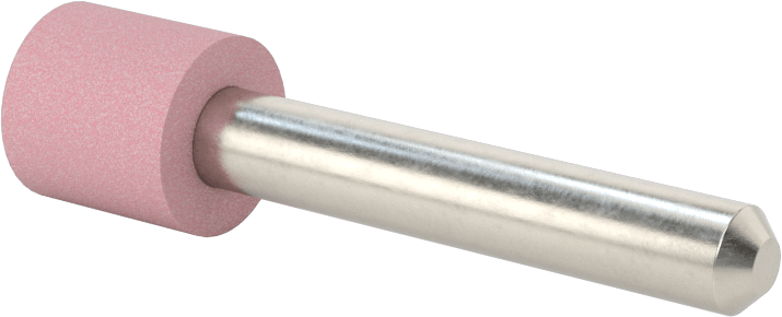 Paslanmaz Çelik için Taşlama Ucu, 1/4" Şaft Çapı, 1/2“ Çap x 1/2” Uzunluk Başlık, 80 Kum