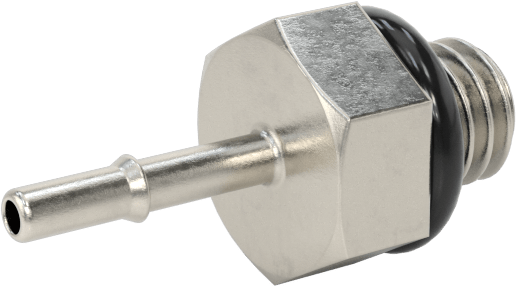 Paslanmaz Çelik Yüksek Basınçlı Dikenli Boru Bağlantı Parçası, Hava ve Su için, Adaptör, 1mm ID, M3x0,5 mm Erkek Dişli