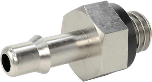 Paslanmaz Çelik Yüksek Basınçlı Dikenli Boru Bağlantı Parçası, Hava ve Su için, Adaptör, 2mm ID, M3x0,5 mm Erkek Dişli