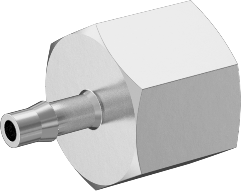 Paslanmaz Çelik Yüksek Basınçlı Dikenli Boru Bağlantı Parçası, Hava ve Su için, 1/8" Boru İç Çapı x 1/8 NPT Dişi için
