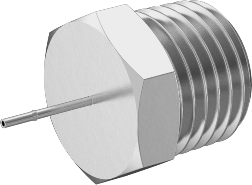 Paslanmaz Çelik Yüksek Basınçlı Dikenli Boru Bağlantı Parçası, Hava ve Su için, 1/32" Boru İç Çapı x 1/4 NPT Erkek için