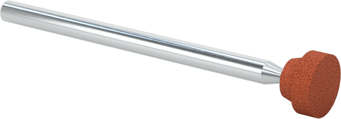 Metaller için Minyatür Taşlama Ucu, 1/4" Baş Çapı, 5/64" Baş Uzunluğu, 120 Kum