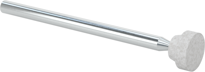 Metaller için Minyatür Taşlama Ucu, 1/4“ Çap ve 5/64” Uzunlukta Baş, 400 Kum