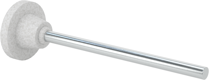 Metaller için Minyatür Taşlama Ucu, 1/2“ Çap ve 1/16” Uzunlukta Başlık, 400 Kum