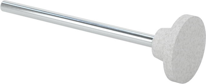 Metaller için Minyatür Taşlama Ucu, 1/2“ Çap ve 1/16” Uzunlukta Başlık, 400 Kum