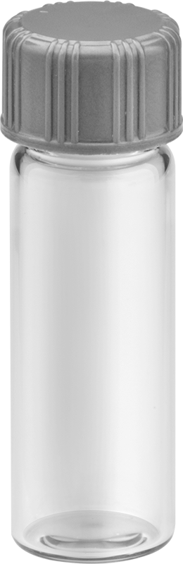 Cam Şişe, Şeffaf, 0,14 FL oz/4 ml Kapasite
