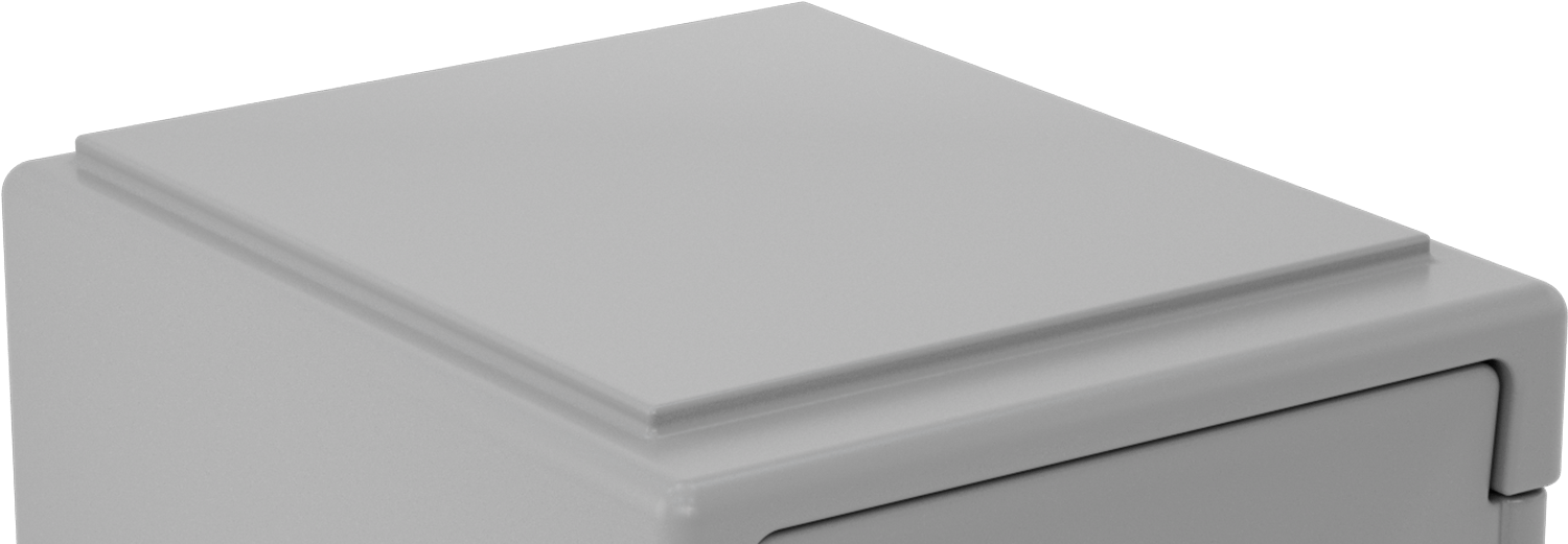 İstiflenebilir Plastik Dolap, 9-1/2“ Yükseklik x 15” Genişlik x 17-3/4" İç Derinlik