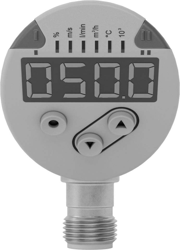 Takma Tipi Akış ve Sıcaklık Transmitteri, 0.02 ila 12 gpm, 3-15/16" Prob Uzunluğu