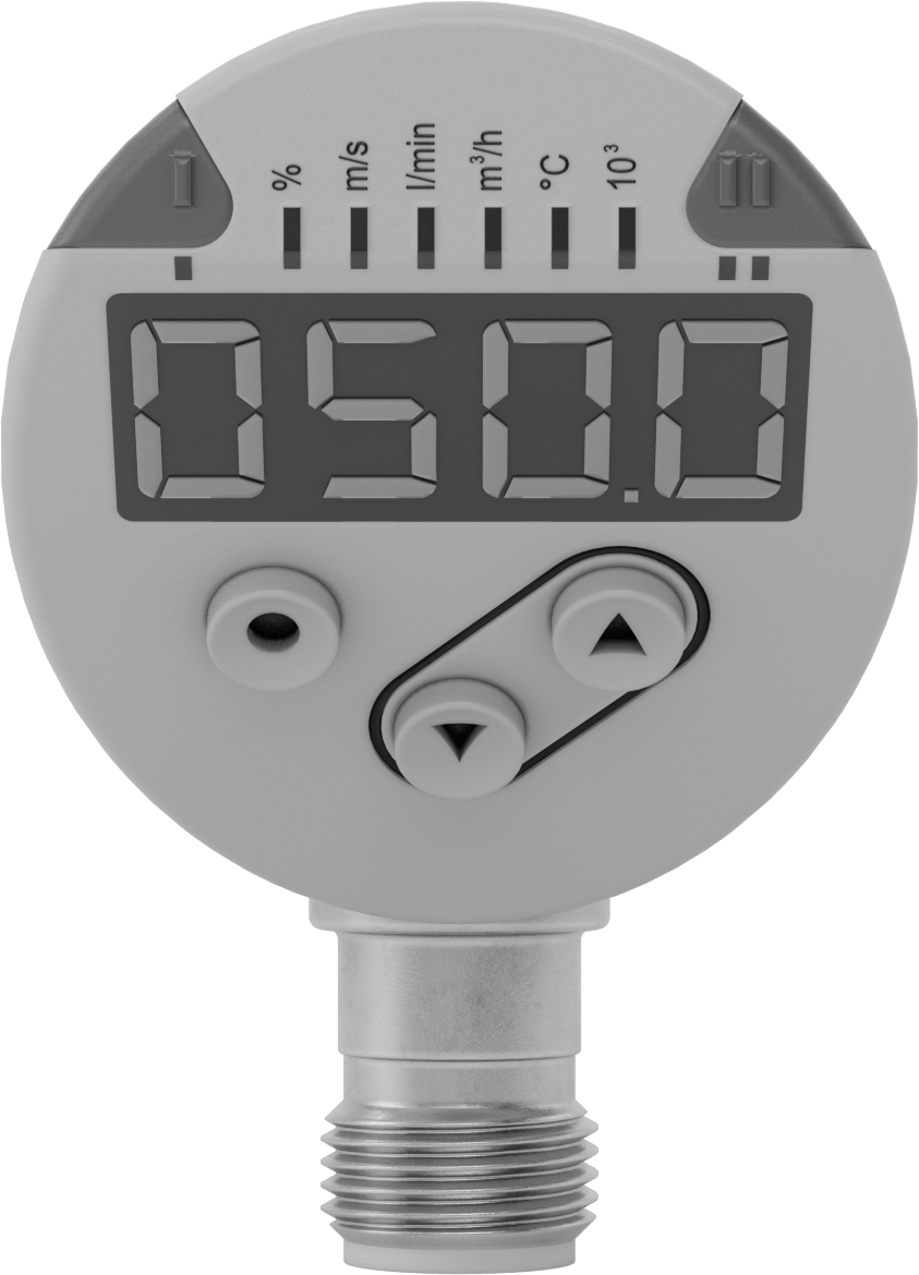 Takma Tipi Akış ve Sıcaklık Transmitteri, 0.02 ila 12 gpm, 7-7/8" Prob Uzunluğu