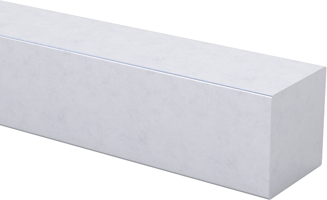 400 Nikel Makine Anahtarı Stoku, 36" Uzunluk, 1/8“ Yükseklik x 1/8” Genişlik, Küçük Boyutlu