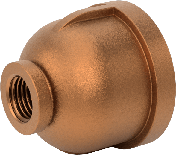 Düşük Basınçlı Pirinç Dişli Boru Bağlantı Elemanı, Düz Redüktör, 1 x 1/4 NPT Dişi
