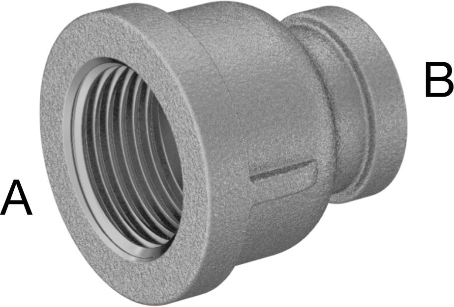 Düşük Basınçlı Pirinç Dişli Boru Bağlantı Elemanı, Burç Adaptörü, Altıgen Gövde, 1-1/4 Erkek x 1/4 Dişi NPT