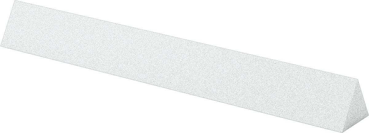 Novaculite Tek Taneli Bileme Taşı, Üçgen, 800 Kum, 4“ Uzunluk x 1/2” Genişlik