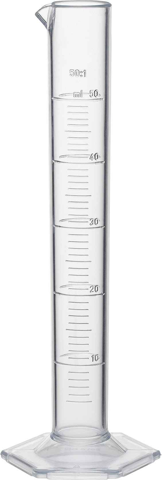 Pmp Plastik Ölçülü Silindir, 1,7 FL. oz./50 ml Kapasite