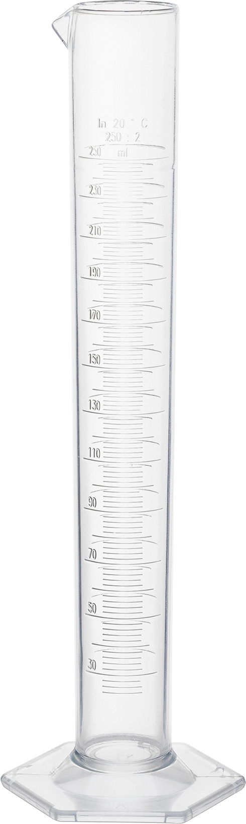 Pmp Plastik Ölçülü Silindir, 8,5 FL. oz./250 ml Kapasite