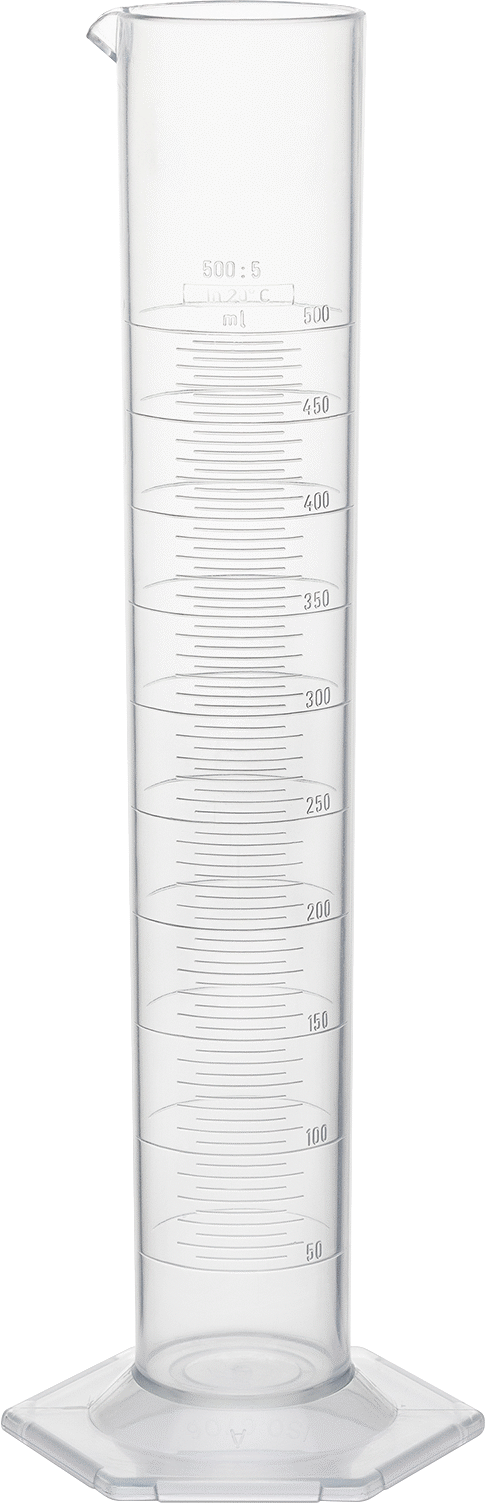Pmp Plastik Ölçülü Silindir, 16,9 FL. oz./500 ml Kapasite