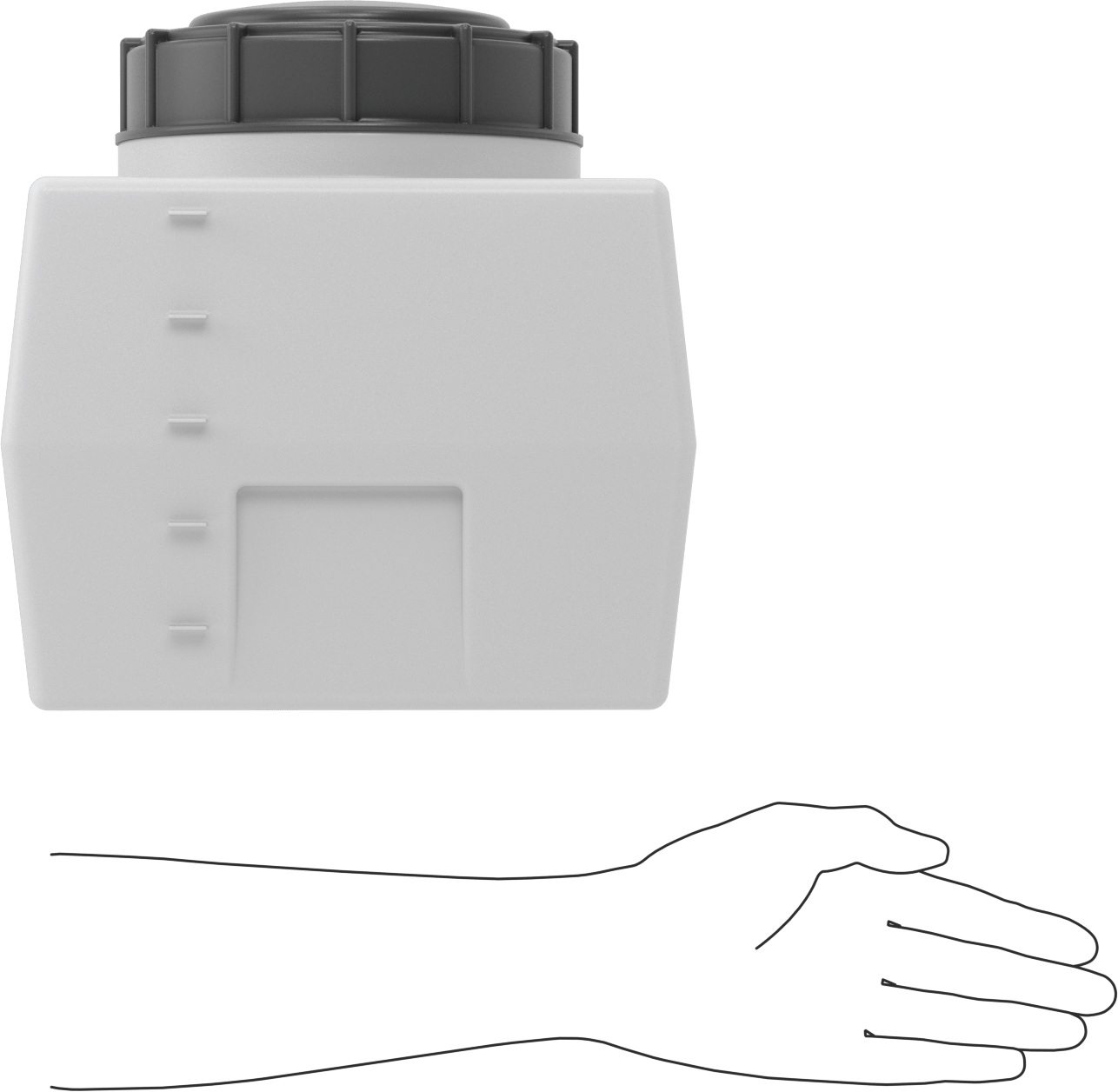 Dikdörtgen Plastik Tank, 5 Galon Kapasite