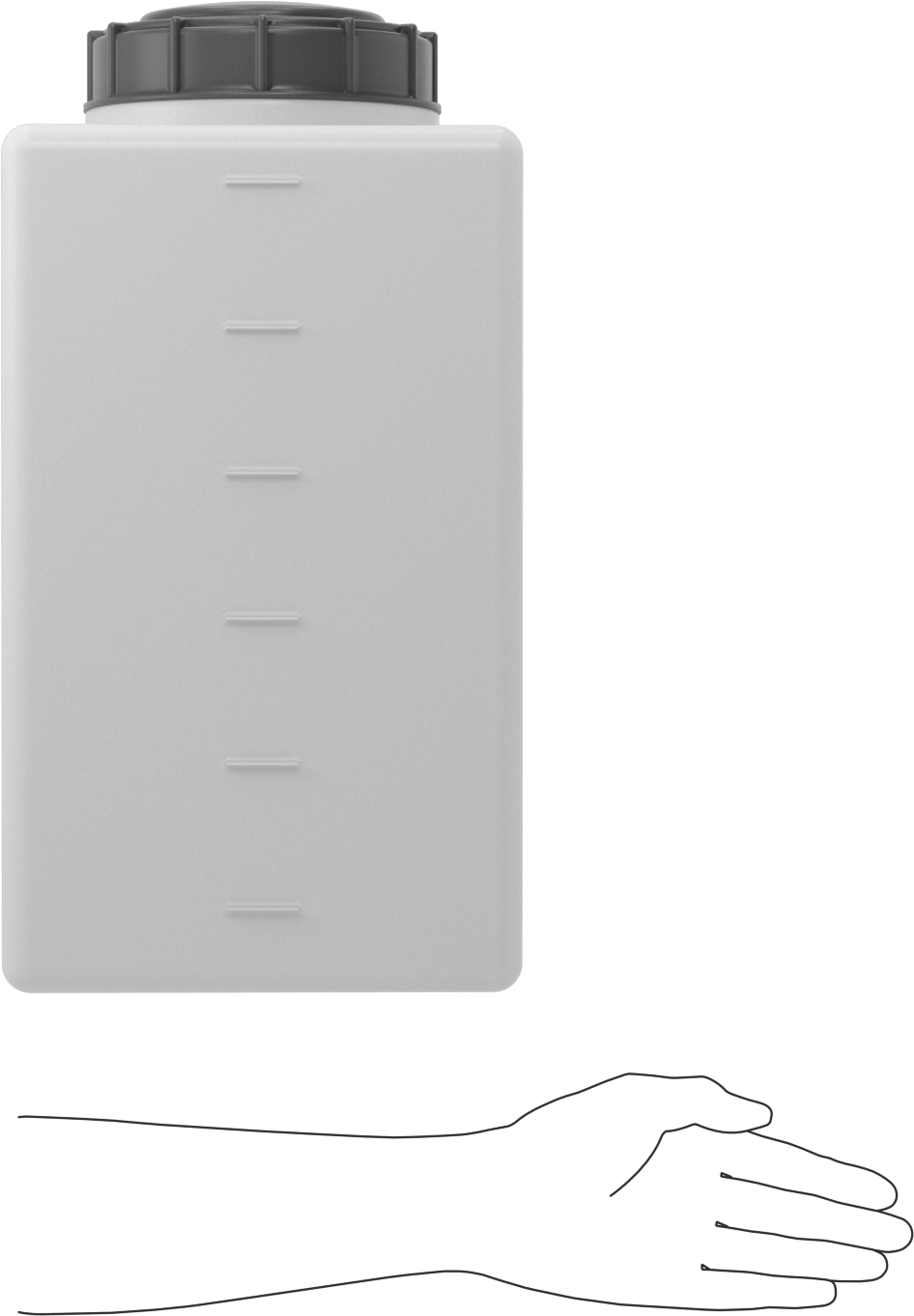 Dikdörtgen Plastik Tank, 7 Galon Kapasite