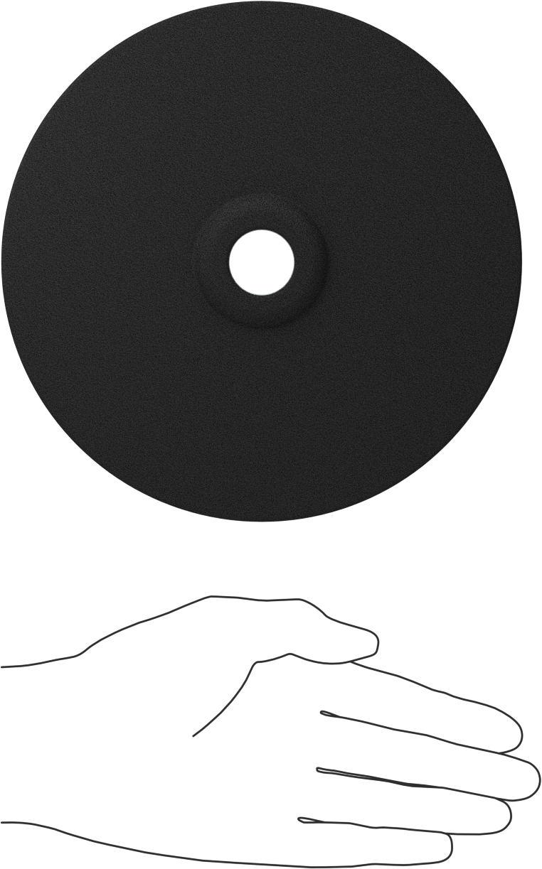 Uzun Ömürlü Açılı Taşlama Makinesi Tekerleği - Metaller Üzerinde Kullanım, Dişsiz Mil Deliği, 7" Çap, 1/4" Kalınlık
