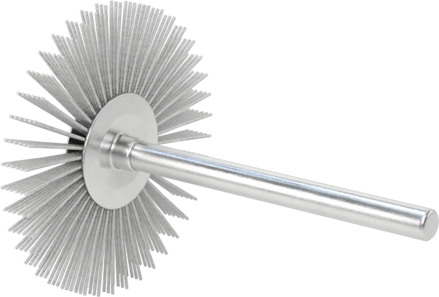 Şaftlı Zımpara Tekerleği Fırçası, 1-1/4" Fırça Çapı
