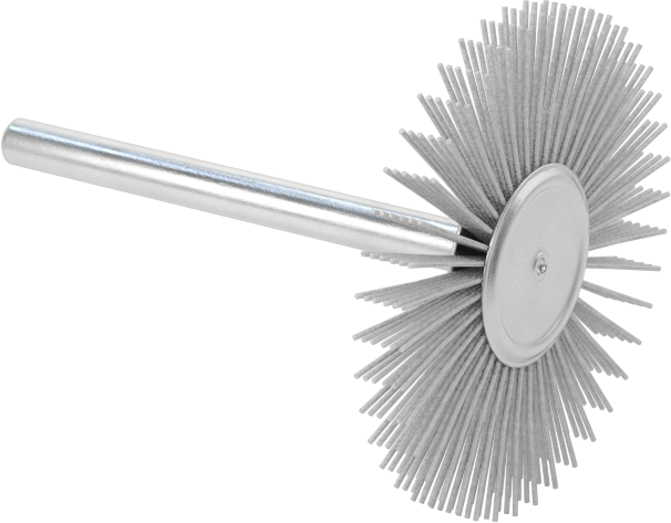 Şaftlı Zımpara Tekerleği Fırçası, 1-1/4" Fırça Çapı