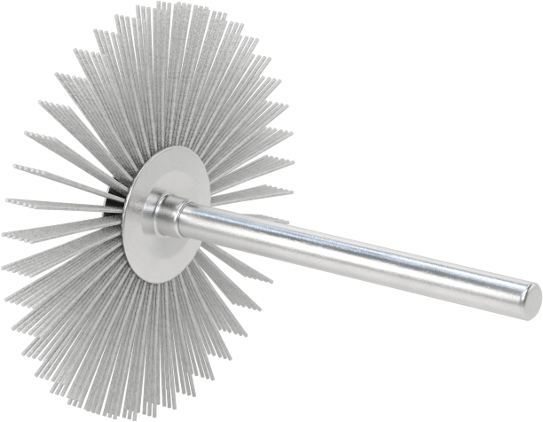 Şaftlı Zımpara Tekerleği Fırçası, 1-1/2" Fırça Çapı