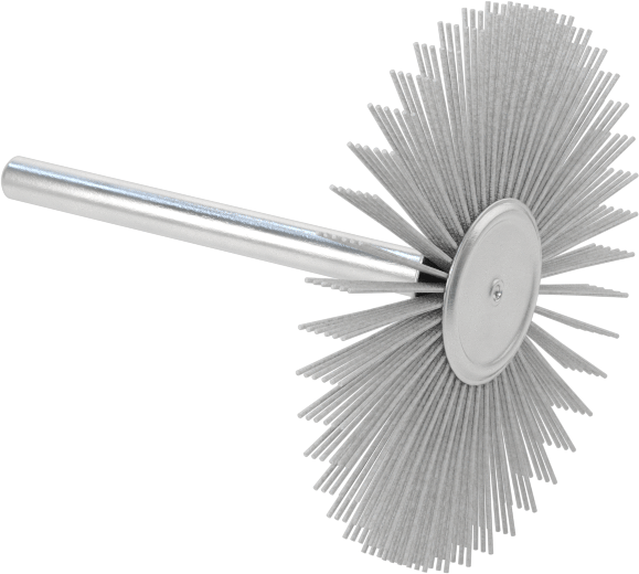 Şaftlı Zımpara Tekerleği Fırçası, 1-1/2" Fırça Çapı
