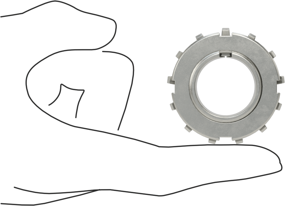 Bearing Adapter Sleeve, Trade Number H 206, for 25 mm Shaft Diameter
